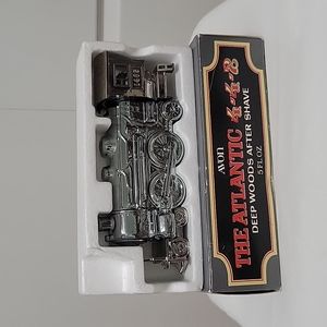 Vintage antique collectable Avon deep woods aftershave in train shaped bottle